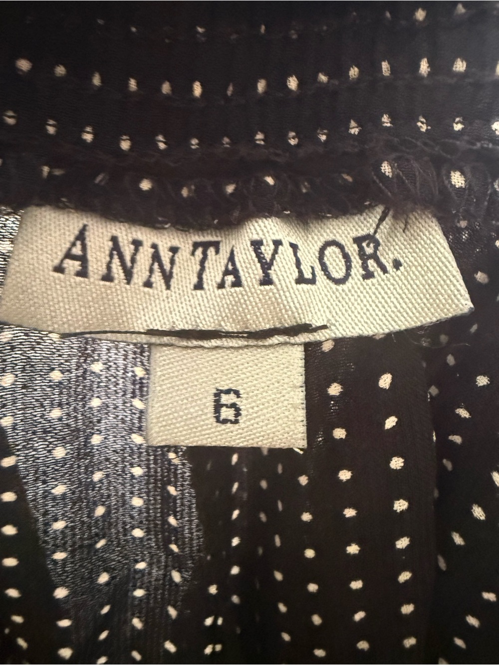 Vintage Ann Taylor Black Polka pants